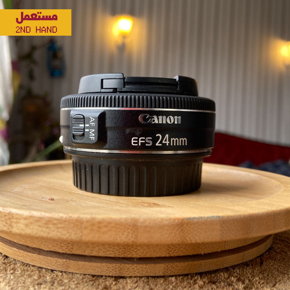 Canon EF-S 24MM 1.2.8 STM (USED IN GREAT CONDITION )