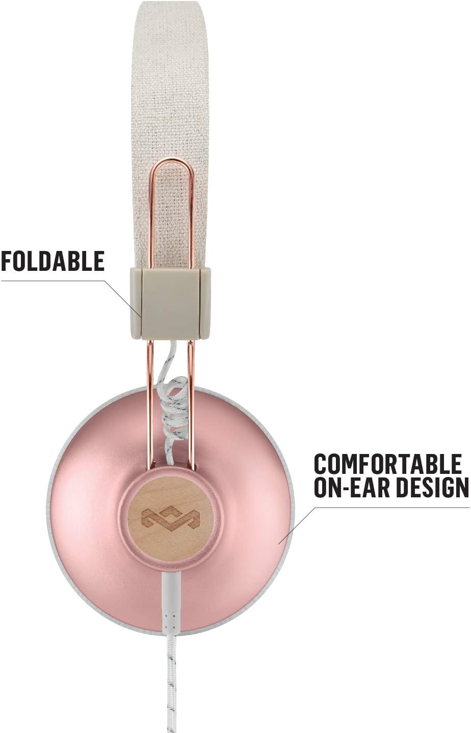 HOUSE OF MARLEY - POSITIVE VIBRATION 2 WIRELESS HEADPHONES - PINK