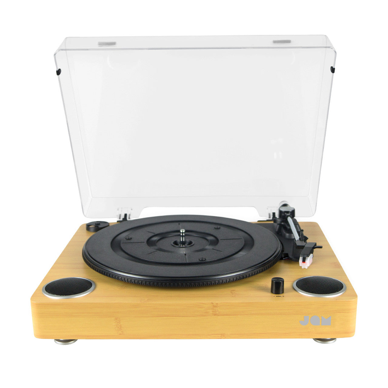 JAM Sound Turntable Player Vinyl Record Player + Built-In Dual Stereo Speakers