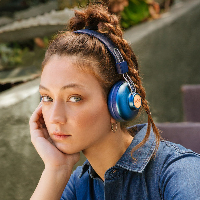 HOUSE OF MARLEY - POSITIVE VIBRATION 2 WIRELESS HEADPHONES - Blue