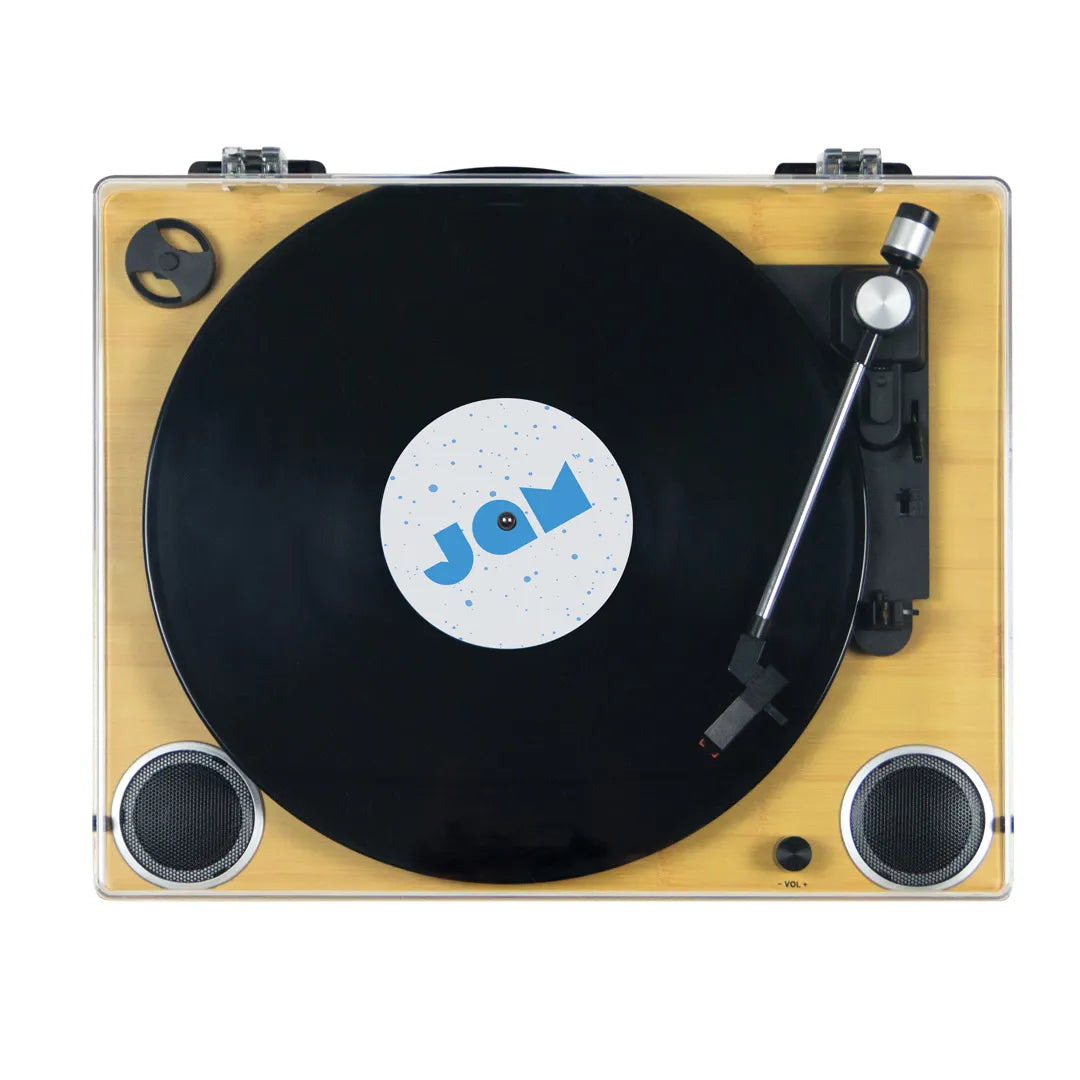 JAM Sound Turntable Player Vinyl Record Player + Built-In Dual Stereo Speakers