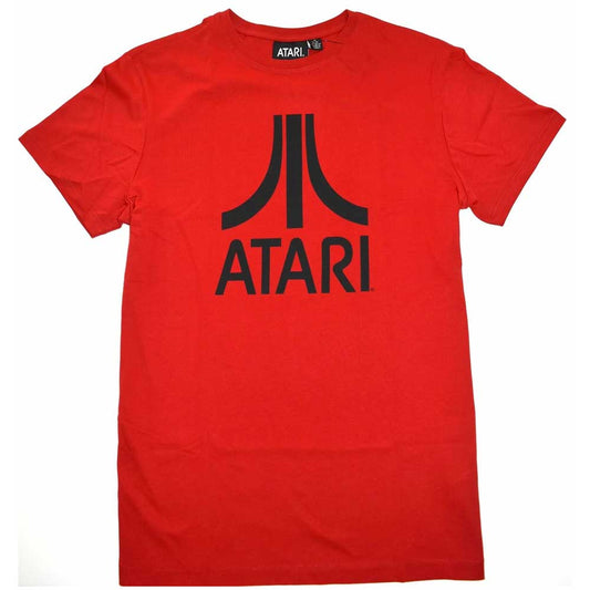 Atari T Shirt Primark Mens 100% Cotton Retro Red Black Logo - XL