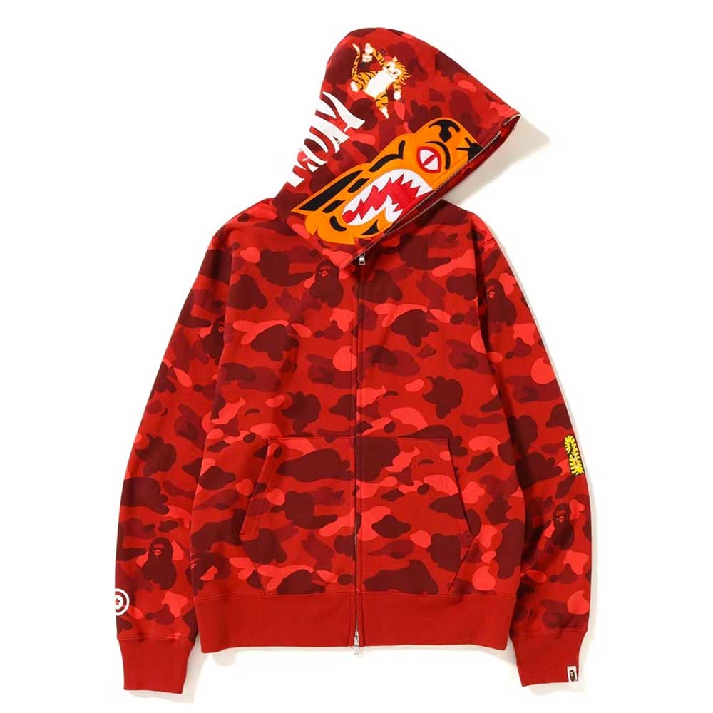 BAPE Color Camo Tiger Full Zip Hoodie (FW18)
