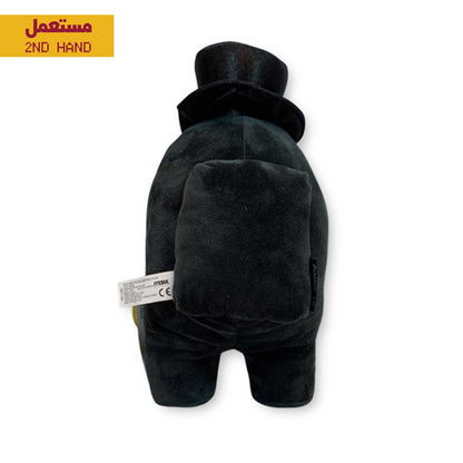 Toikido YuMe Toys AMONG US Premium Plush Toy 12" Black the sus “Gray” with Hat