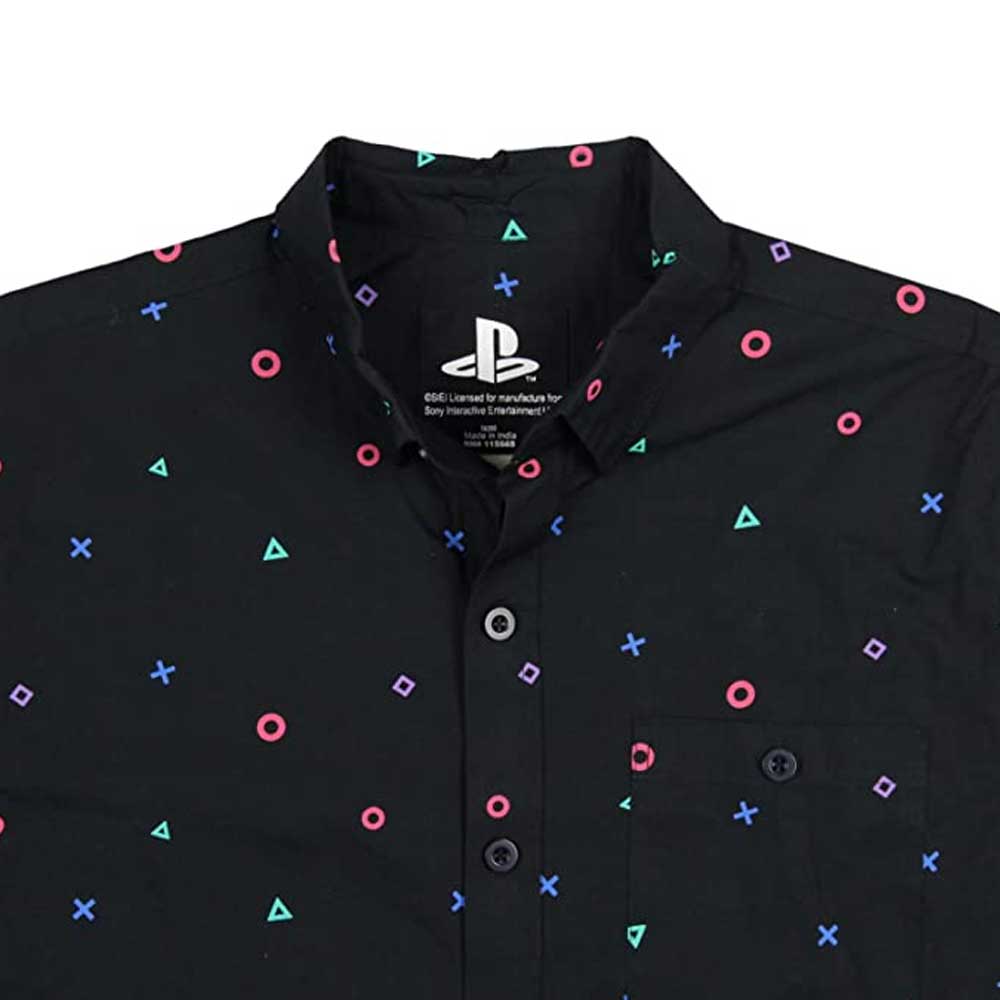 Official Sony Playstation Mens' Button Up Shirt