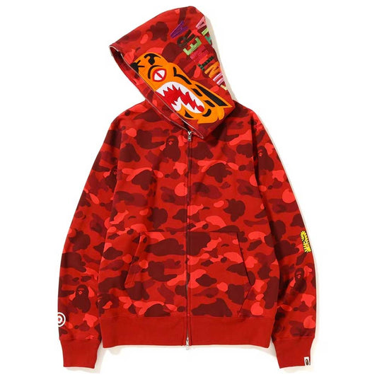 BAPE Color Camo Tiger Full Zip Hoodie (FW18)