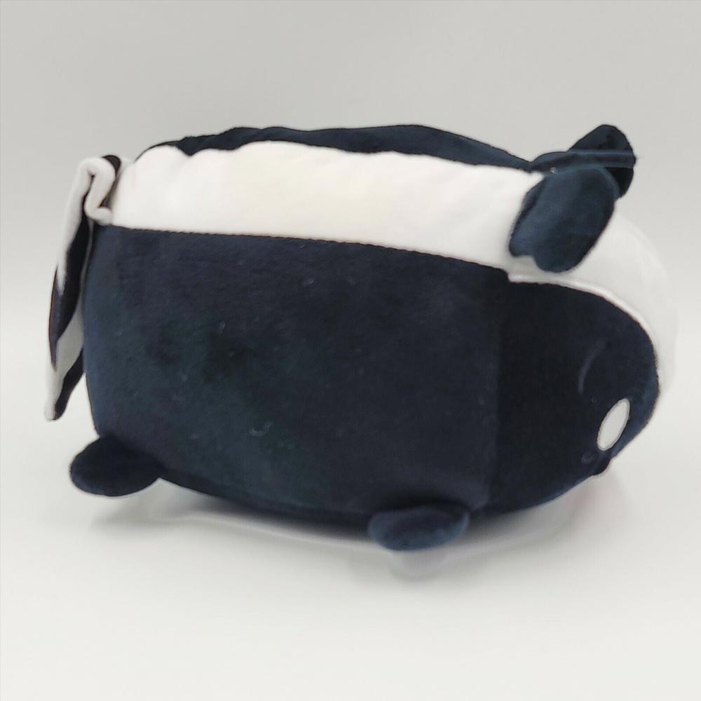 Bun Bun Skunk Plush 8" Black and White Striped Stackable Squishable Squishy