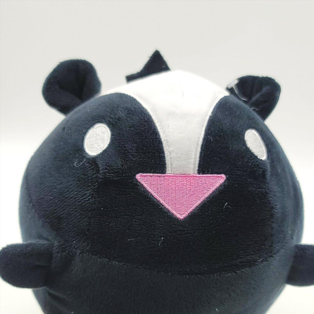 Bun Bun Skunk Plush 8" Black and White Striped Stackable Squishable Squishy